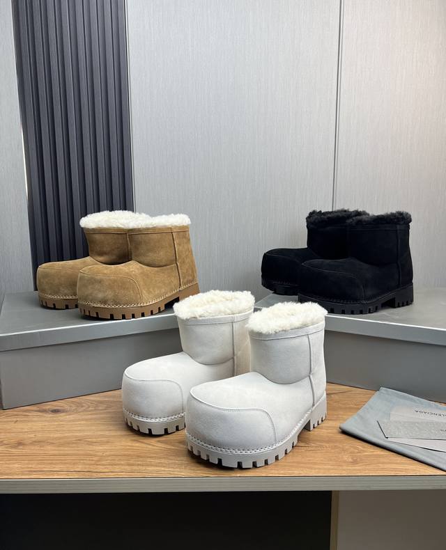 工厂价 男款20 Balenciaga巴黎世家滑雪系列高靴 爆款情侣热卖 Skiwear最新款阿拉斯加雪地靴 正品rmb9570购入开发 完美复刻 设计师推出探